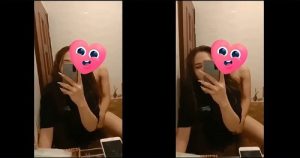 Phệt lồn người yêu trước gương
