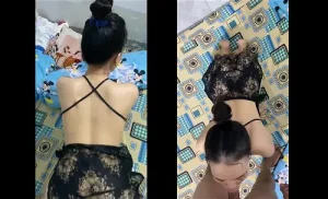 Doggy liếm mút con cặc hư đốn